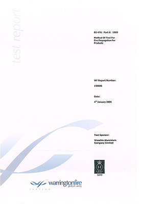 Fire Test Report(England)