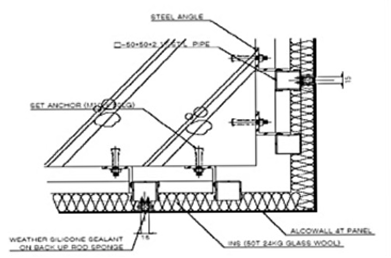 HORIZONTAL SECTION DETAIL (코너)