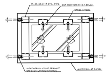 HORIZANTAL SECTION DETAIL (기둥)